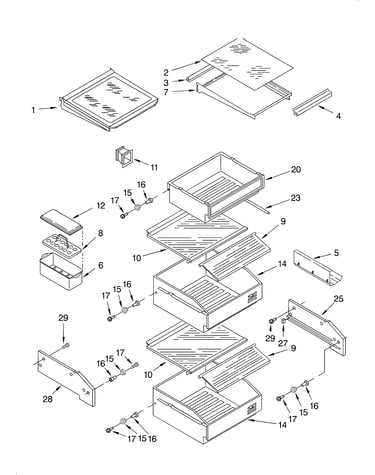 Refrigerator shelf