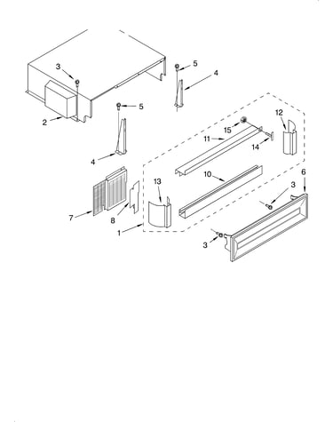Top grille and unit cover