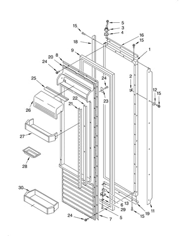 Refrigerator door