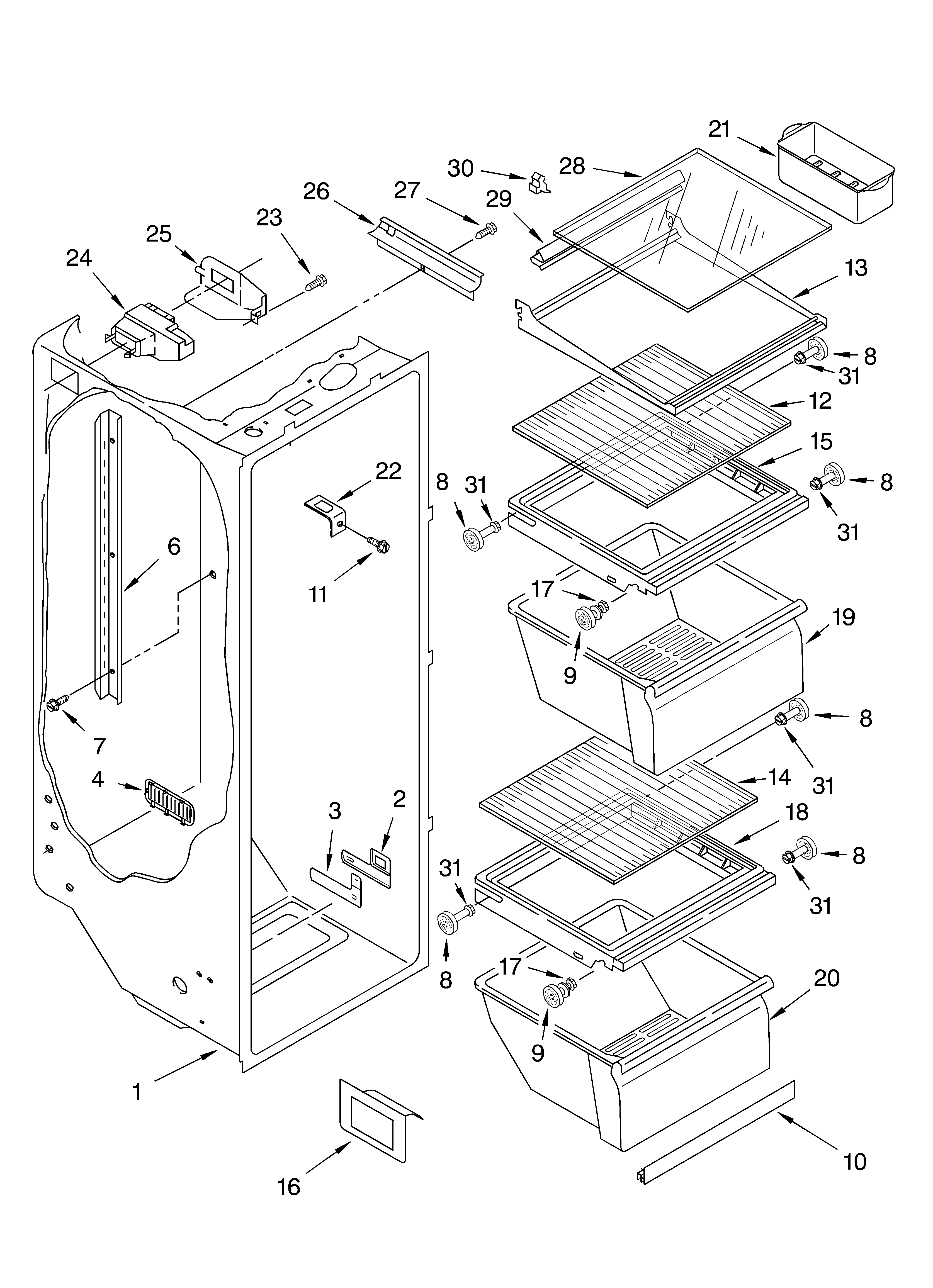 Refrigerator liner