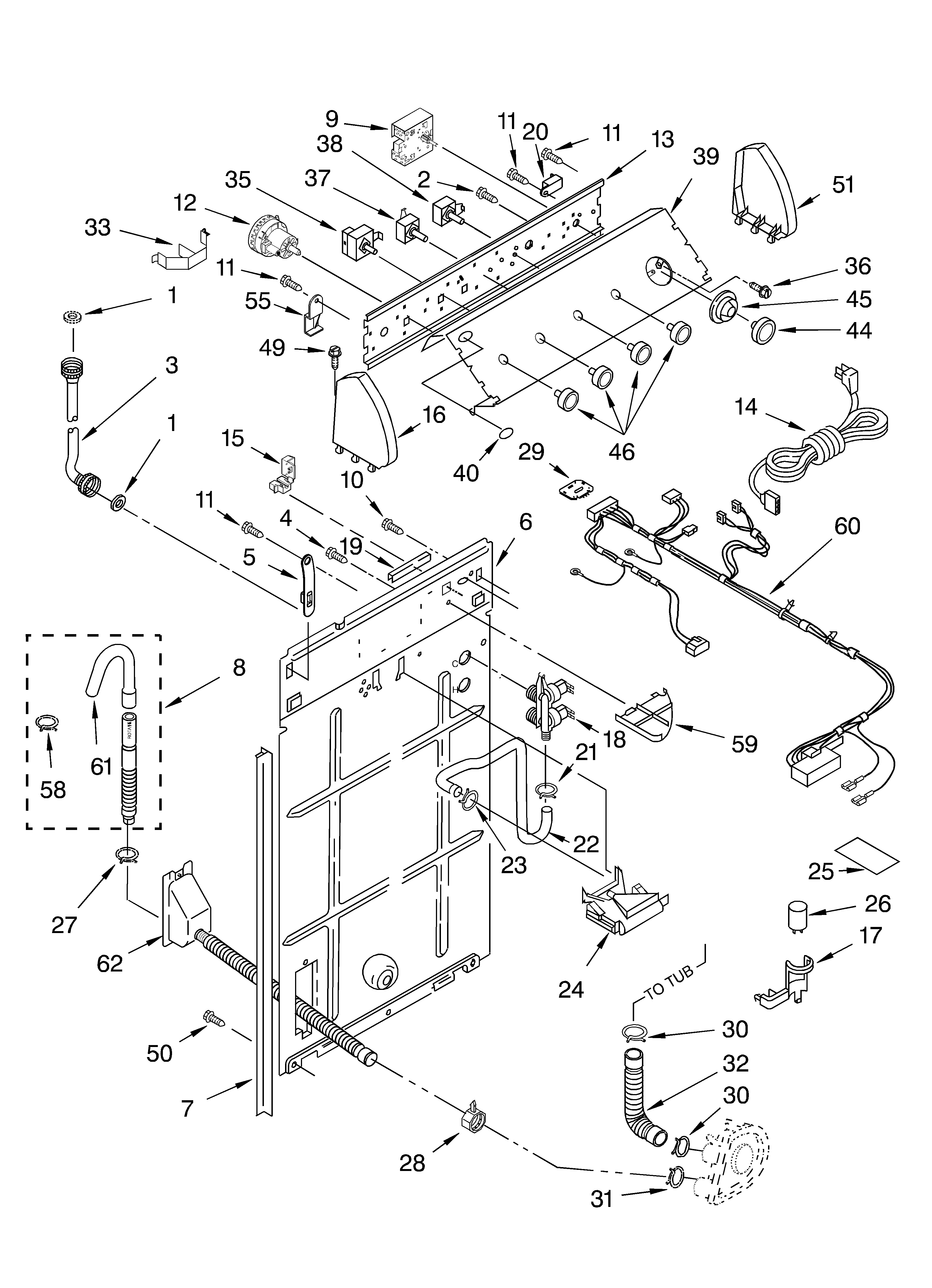 Controls and rear panel