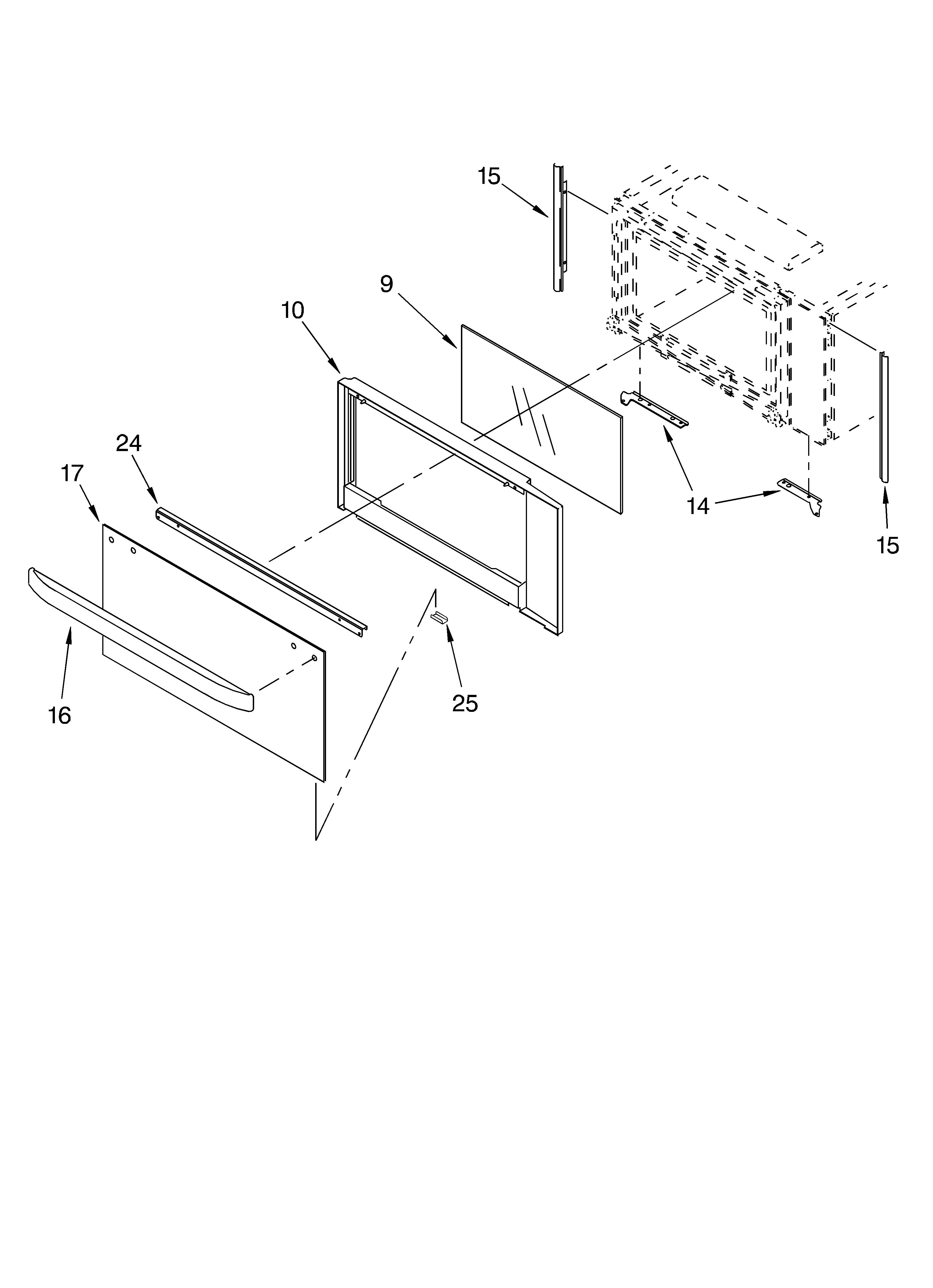 Microwave door