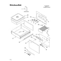 KitchenAid KEWD105HSS3 control, door, and drawer/literature diagram