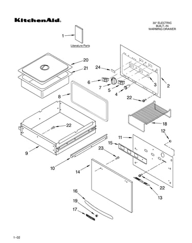 Control, door, and drawer/literature