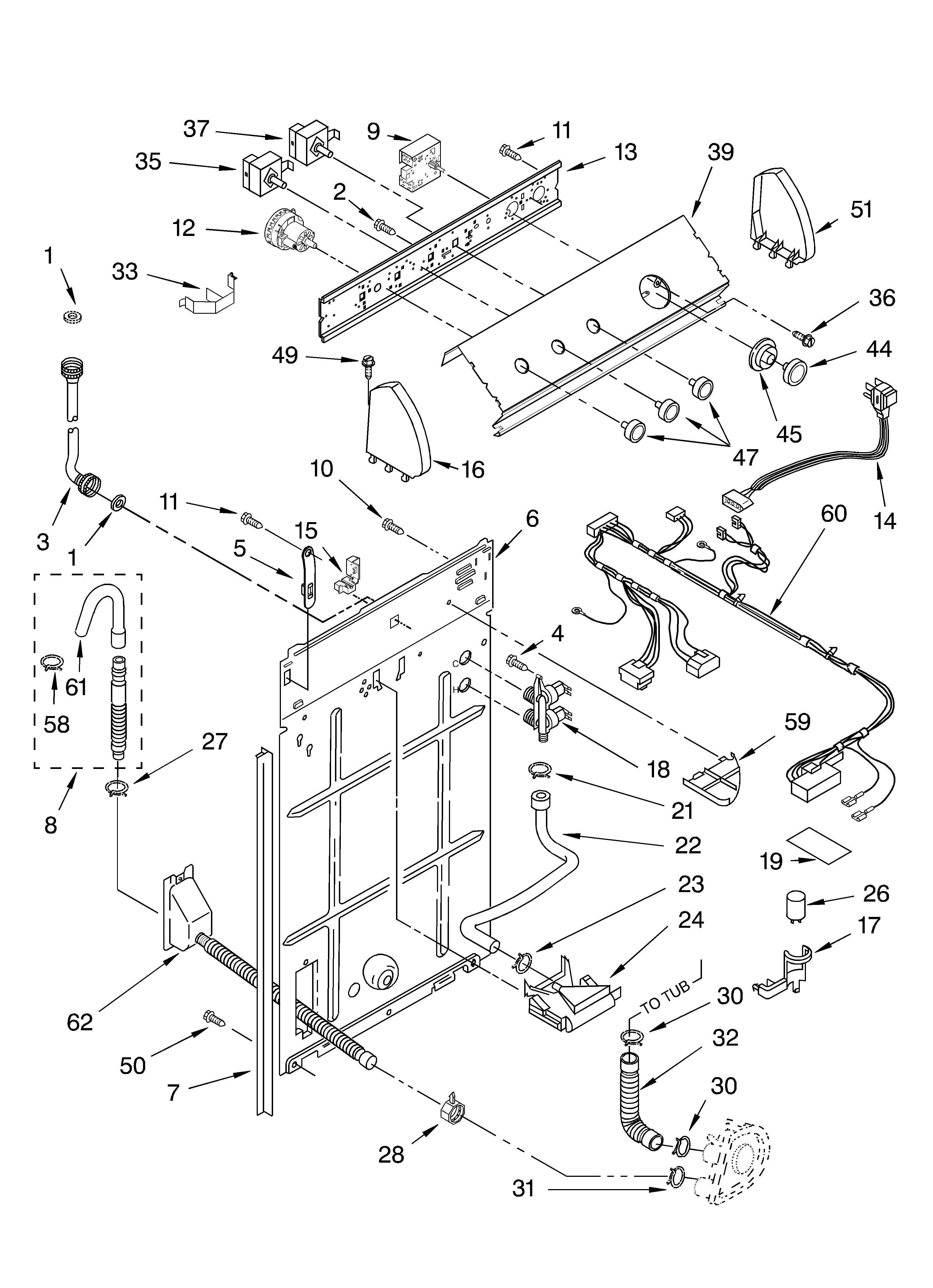 Controls and rear panel