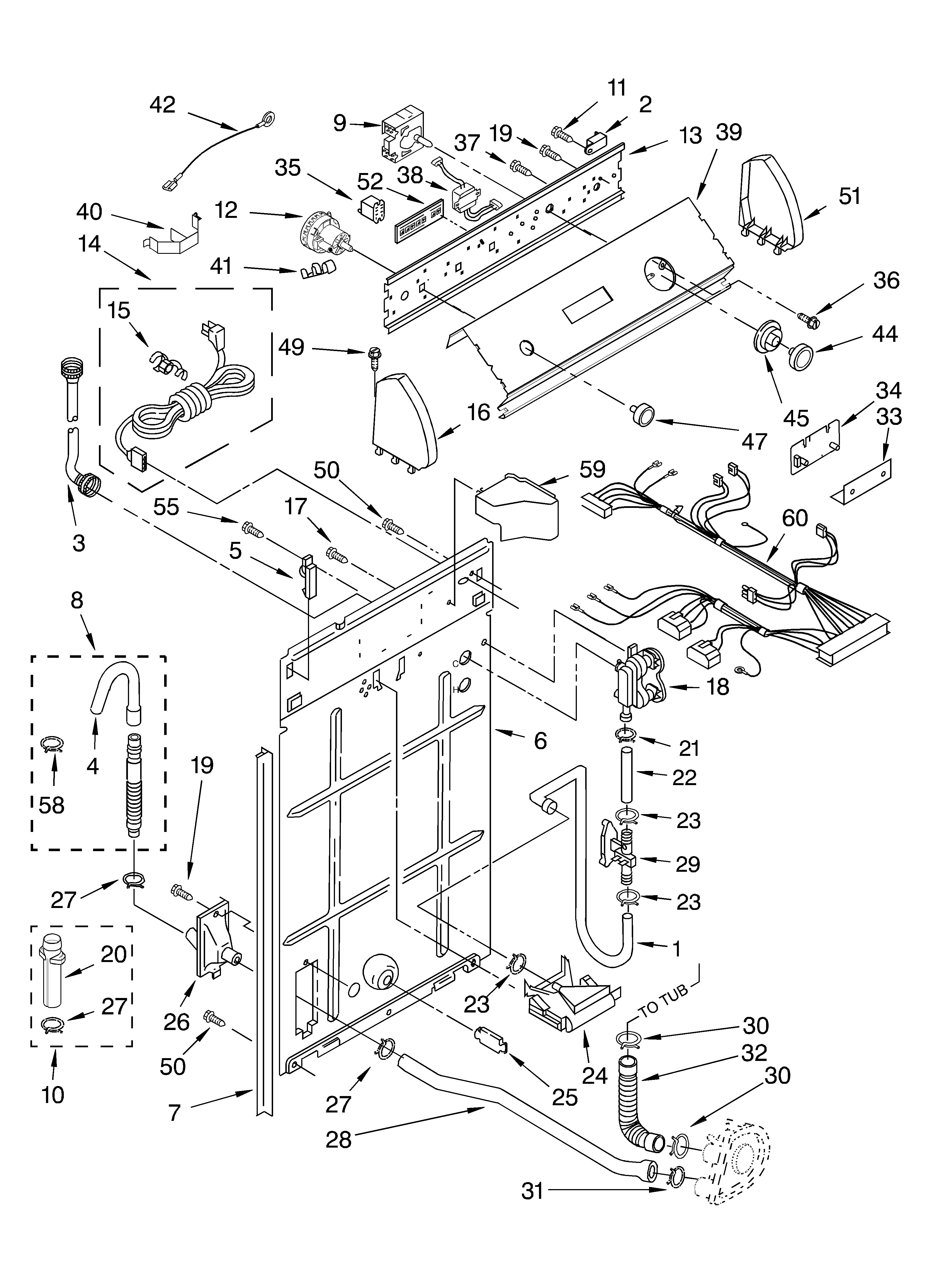 Controls and rear panel
