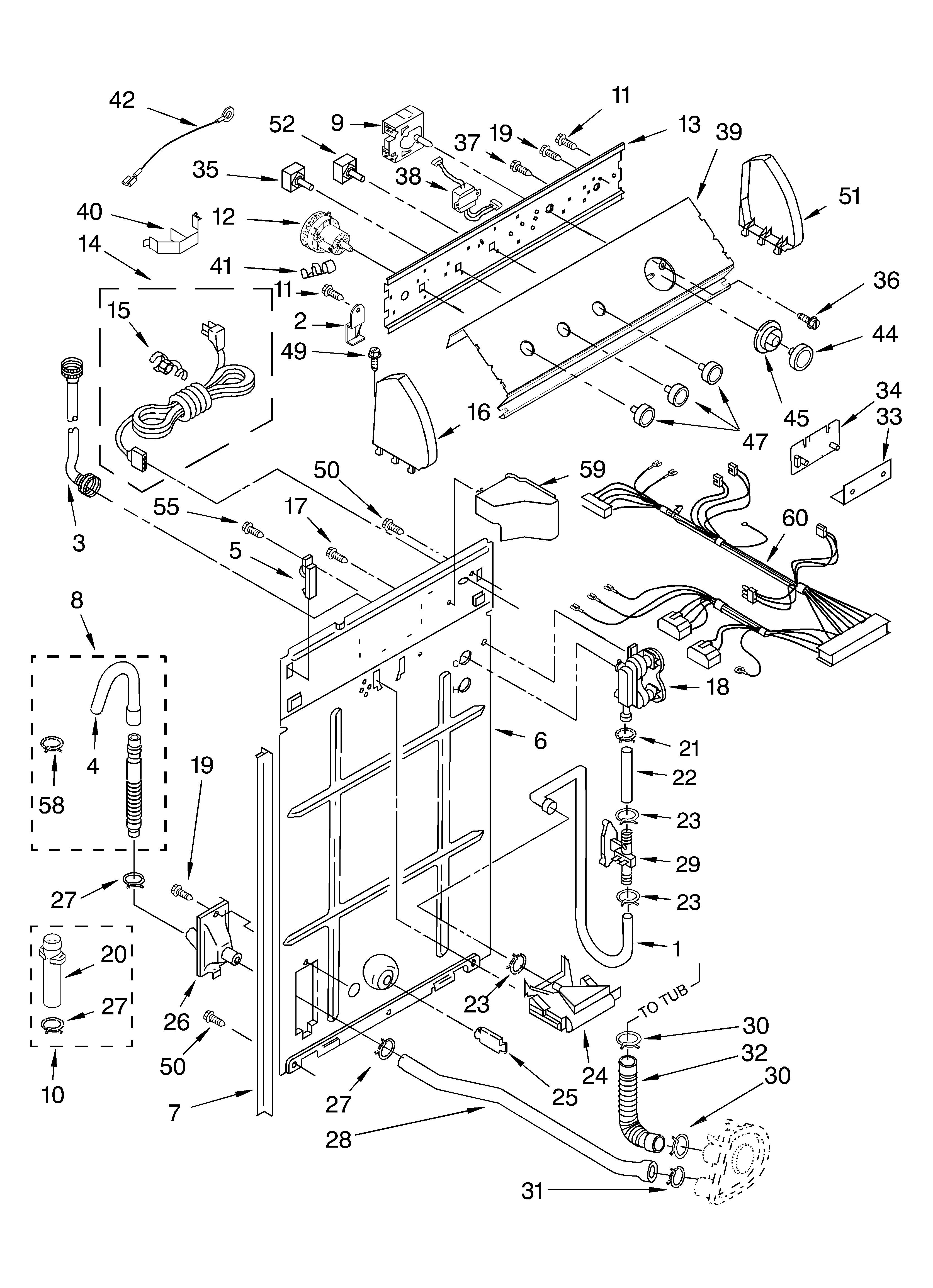 Controls and rear panel