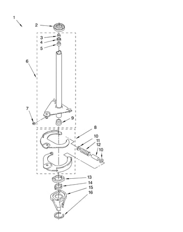 Brake and drive tube