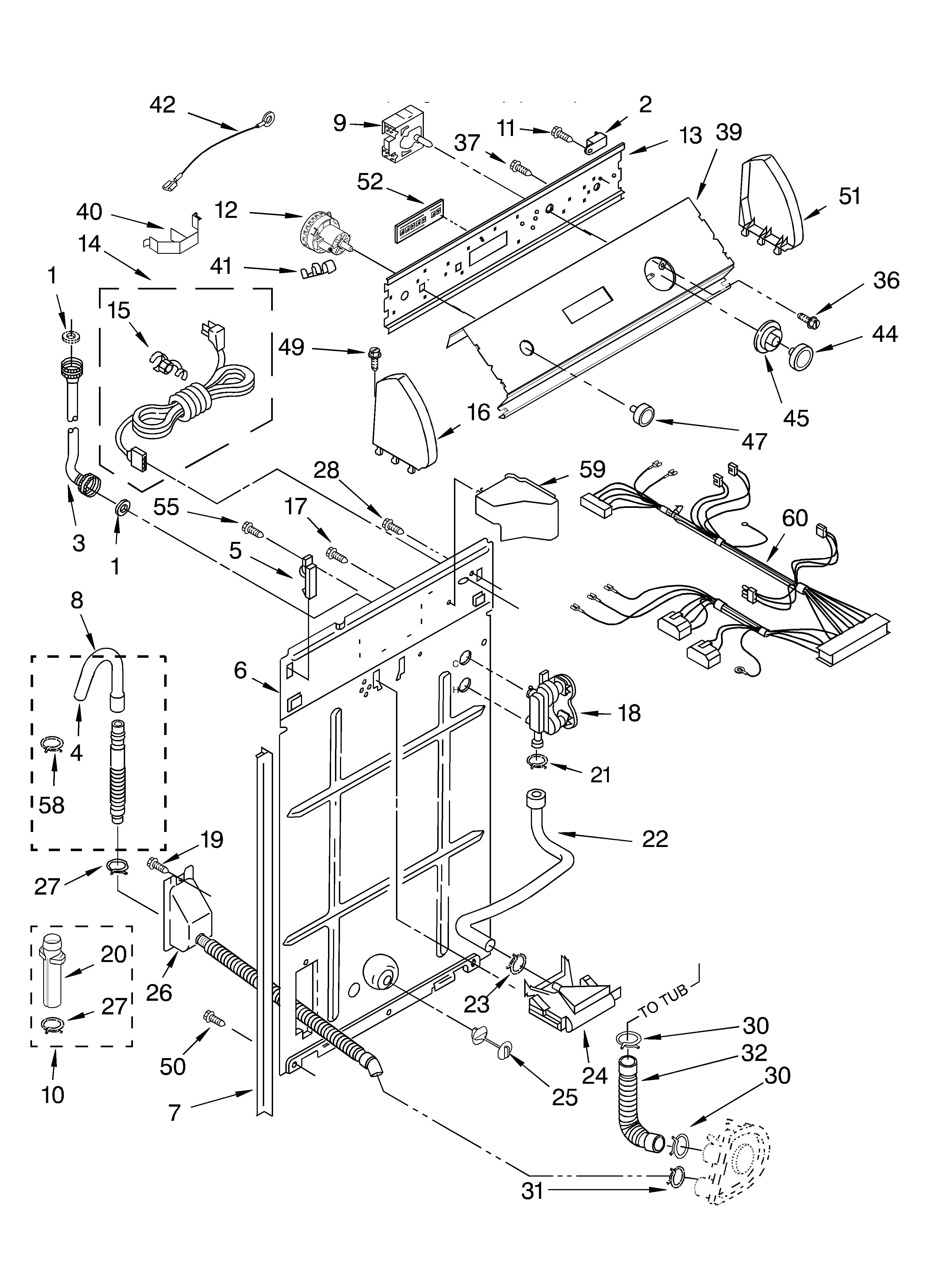 Controls and rear panel
