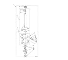 Whirlpool 4PGSC9455JT0 brake and drive tube diagram