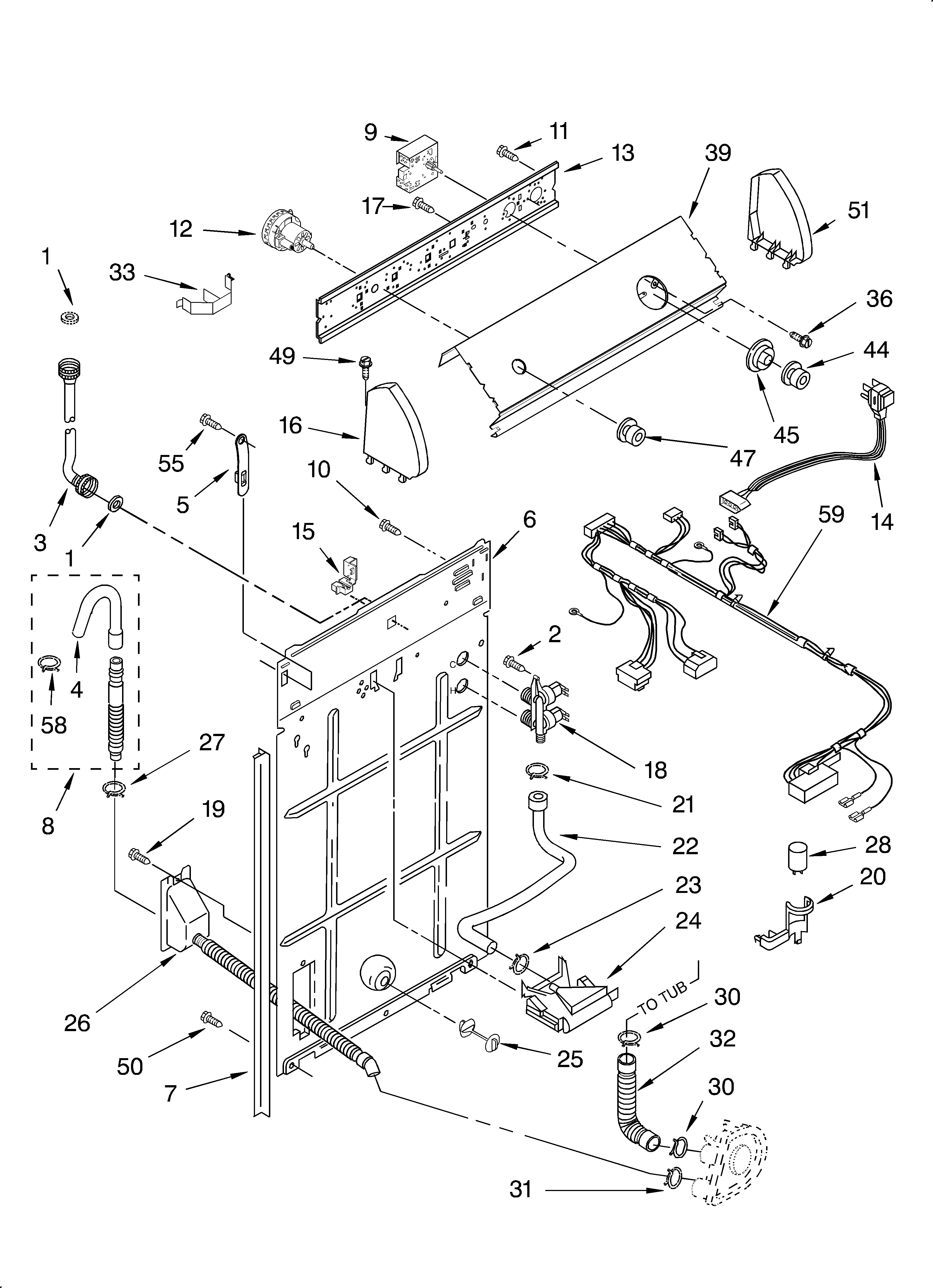 Controls and rear panel
