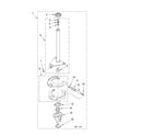 Whirlpool LXR7133JQ1 brake and drive tube diagram