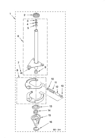 Brake and drive tube