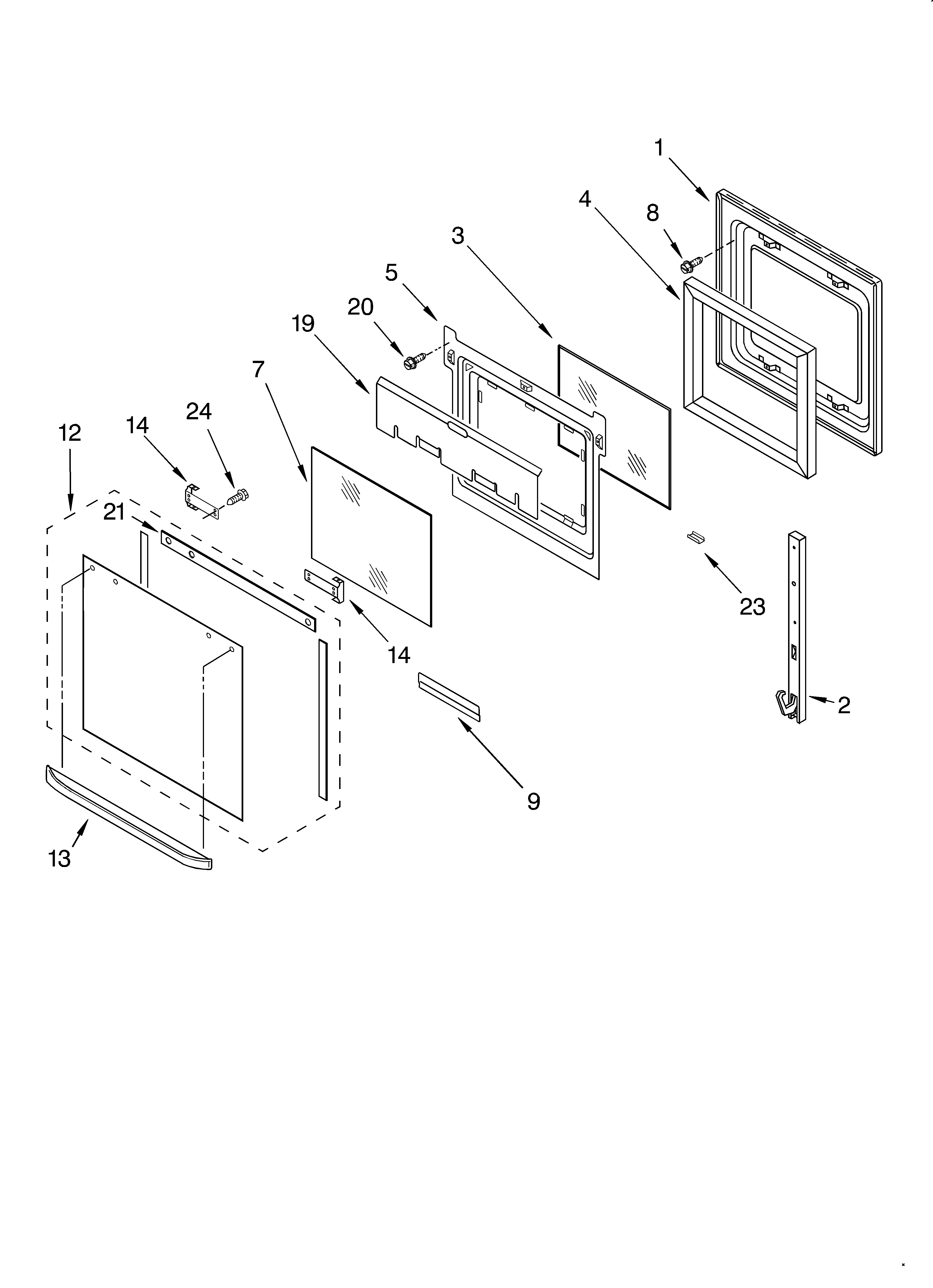 Oven door
