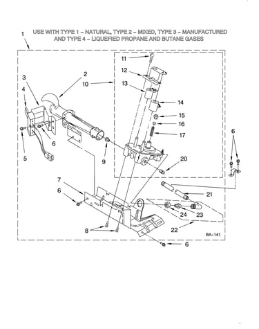 3402844 burner assembly