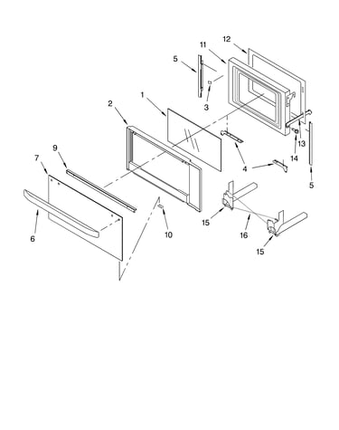 Microwave door