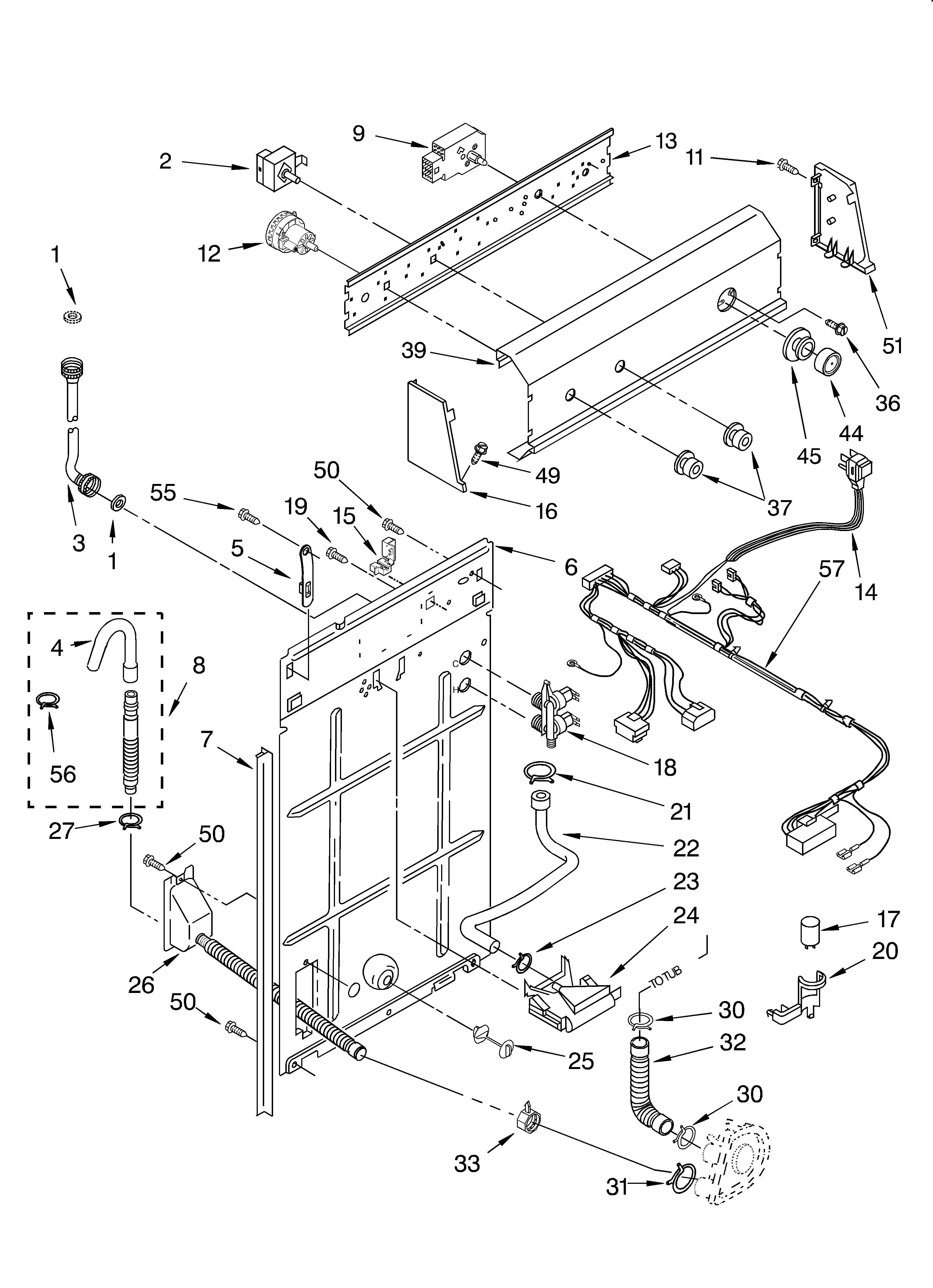 Controls and rear panel