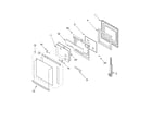 KitchenAid KEBC141KWH0 oven door diagram