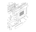 Whirlpool GY395LXGB3 door and drawer diagram