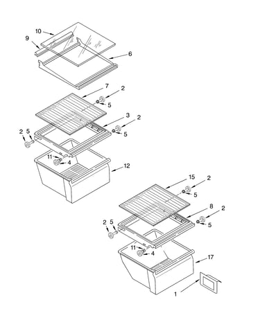 Refrigerator shelf