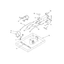 Whirlpool GLT3634LT0 burner box, gas valves, and switches diagram