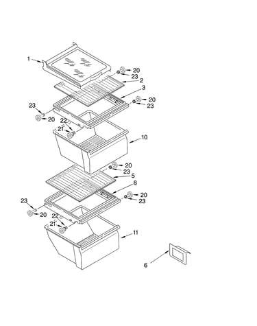 Refrigerator shelf