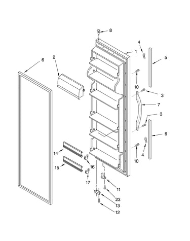 Refrigerator door