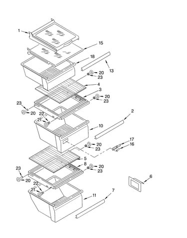 Refrigerator shelf