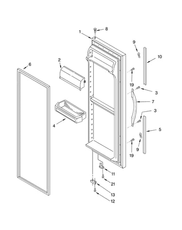 Refrigerator door