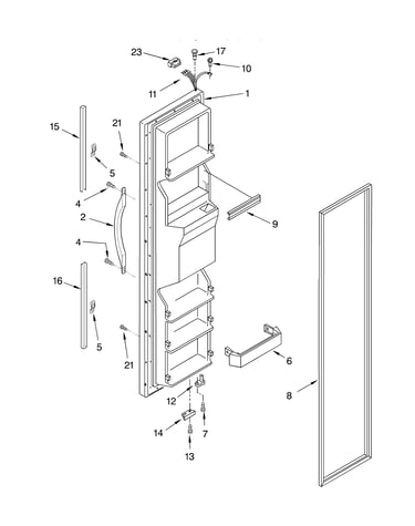 Freezer door