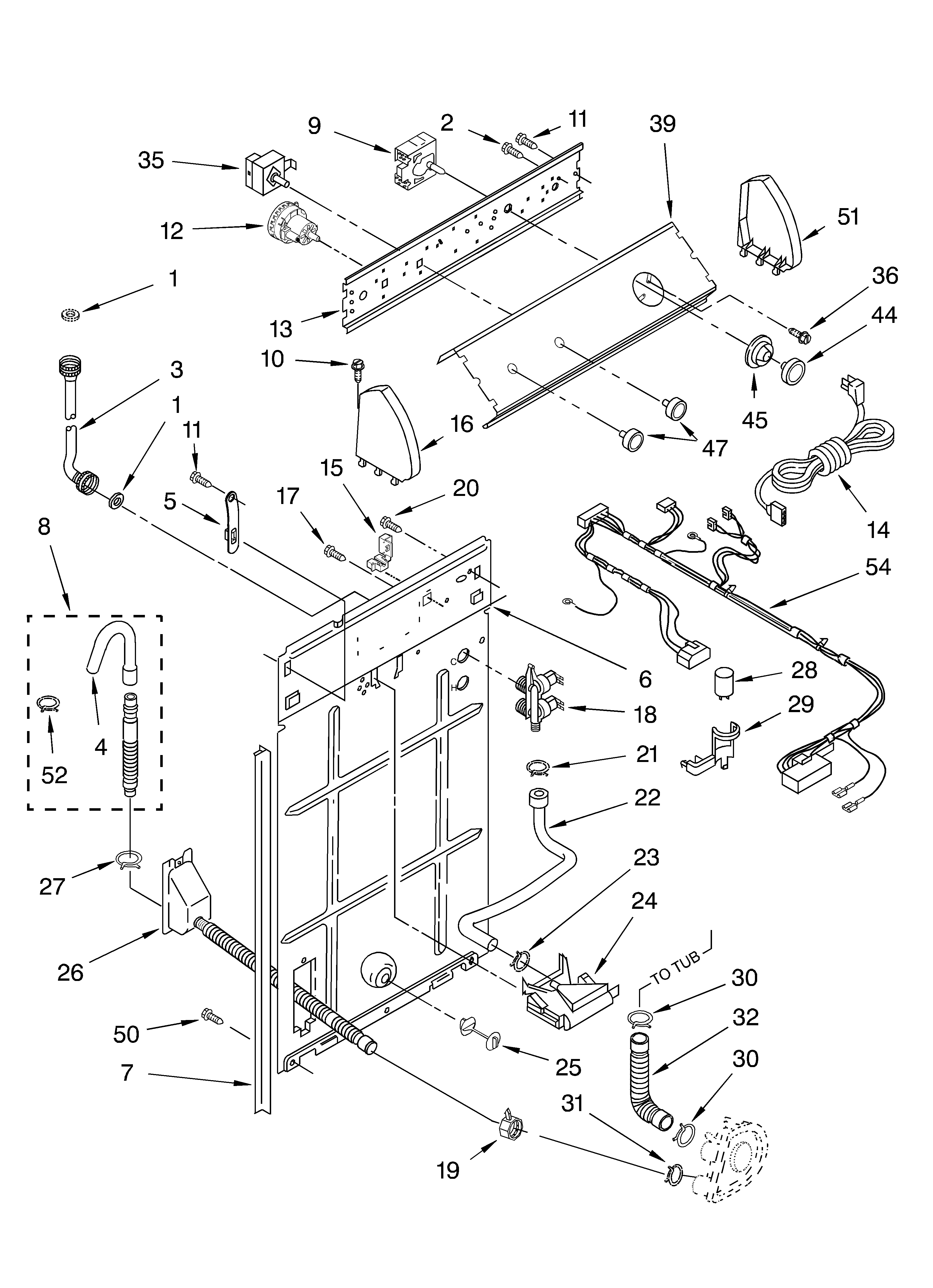 Controls and rear panel