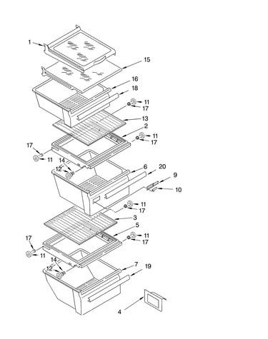 Refrigerator shelf