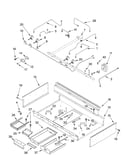 Burner box, gas valves and switches
