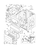 Lower cabinet and front panel