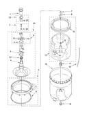 Agitator, basket and tub