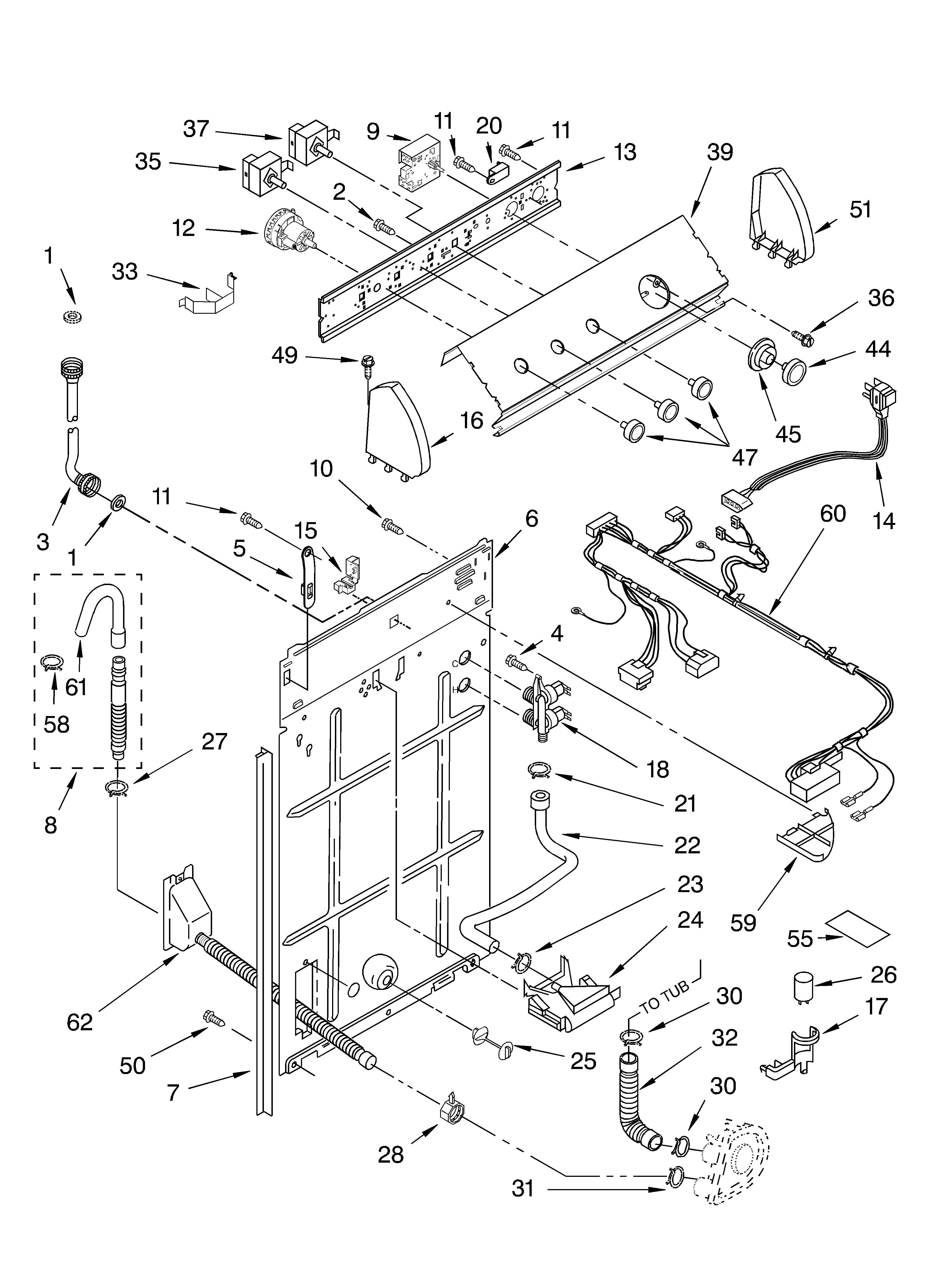 Controls and rear panel