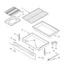 Drawer and broiler