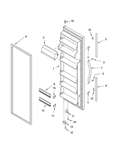 Refrigerator door