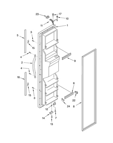 Freezer door