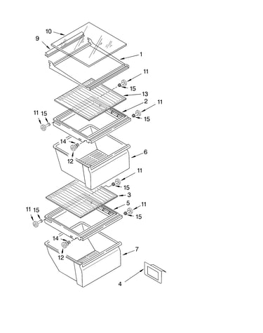 Refrigerator shelf