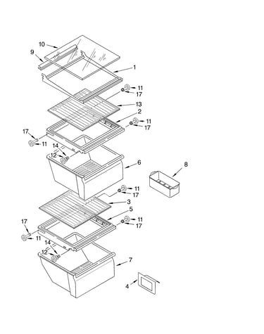 Refrigerator shelf