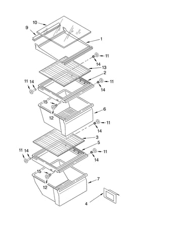 Refrigerator shelf