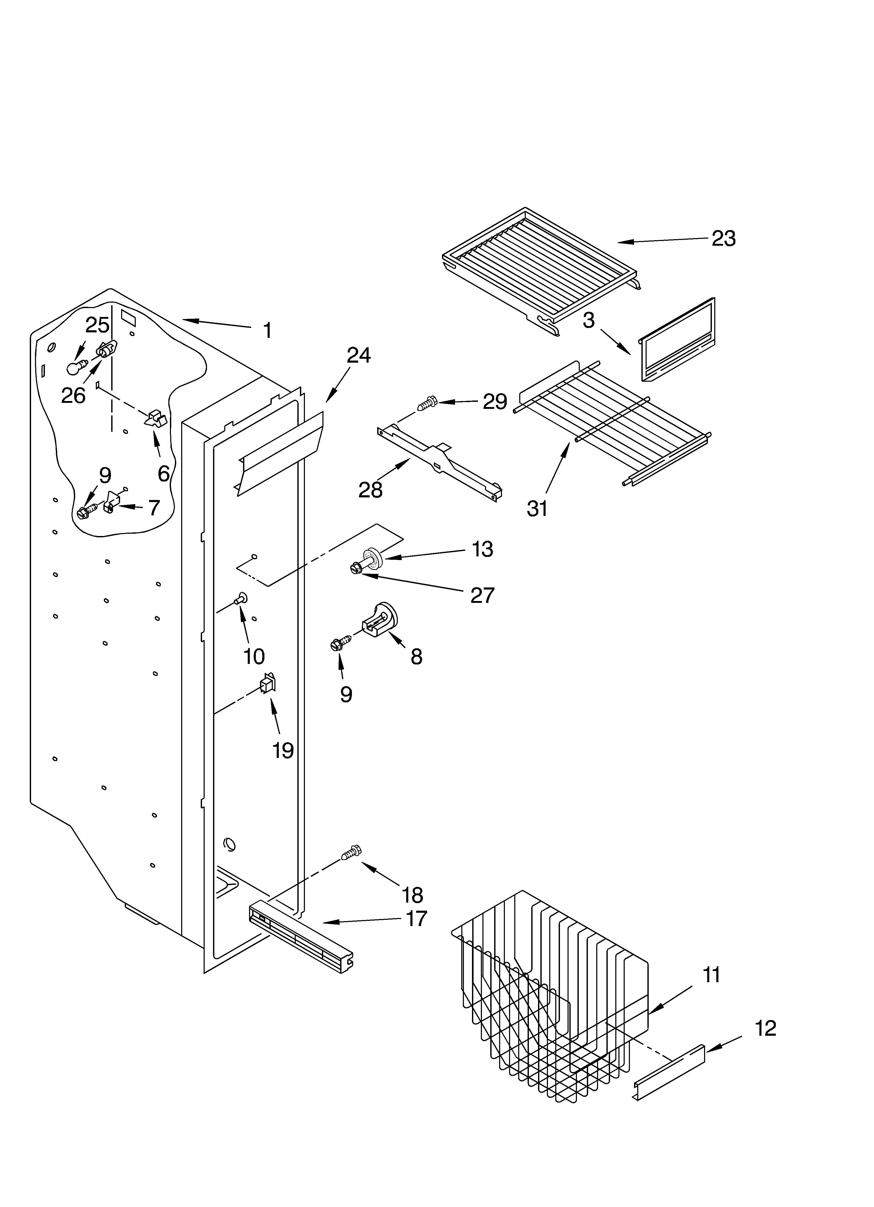 Freezer liner