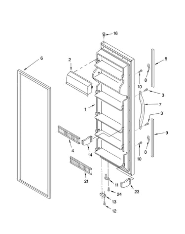 Refrigerator door