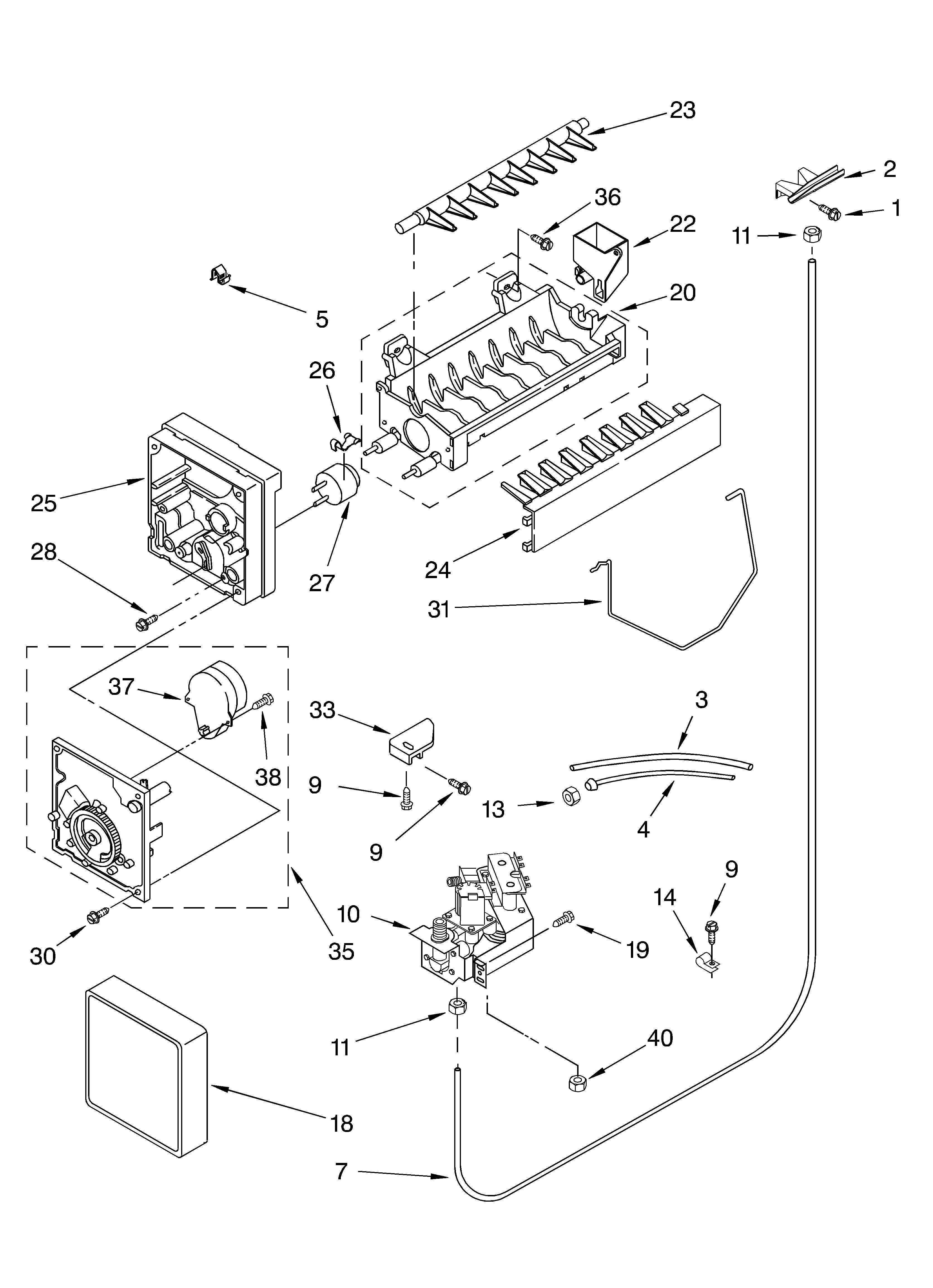 Ice maker/optional