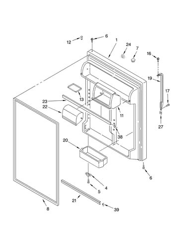 Refrigerator door