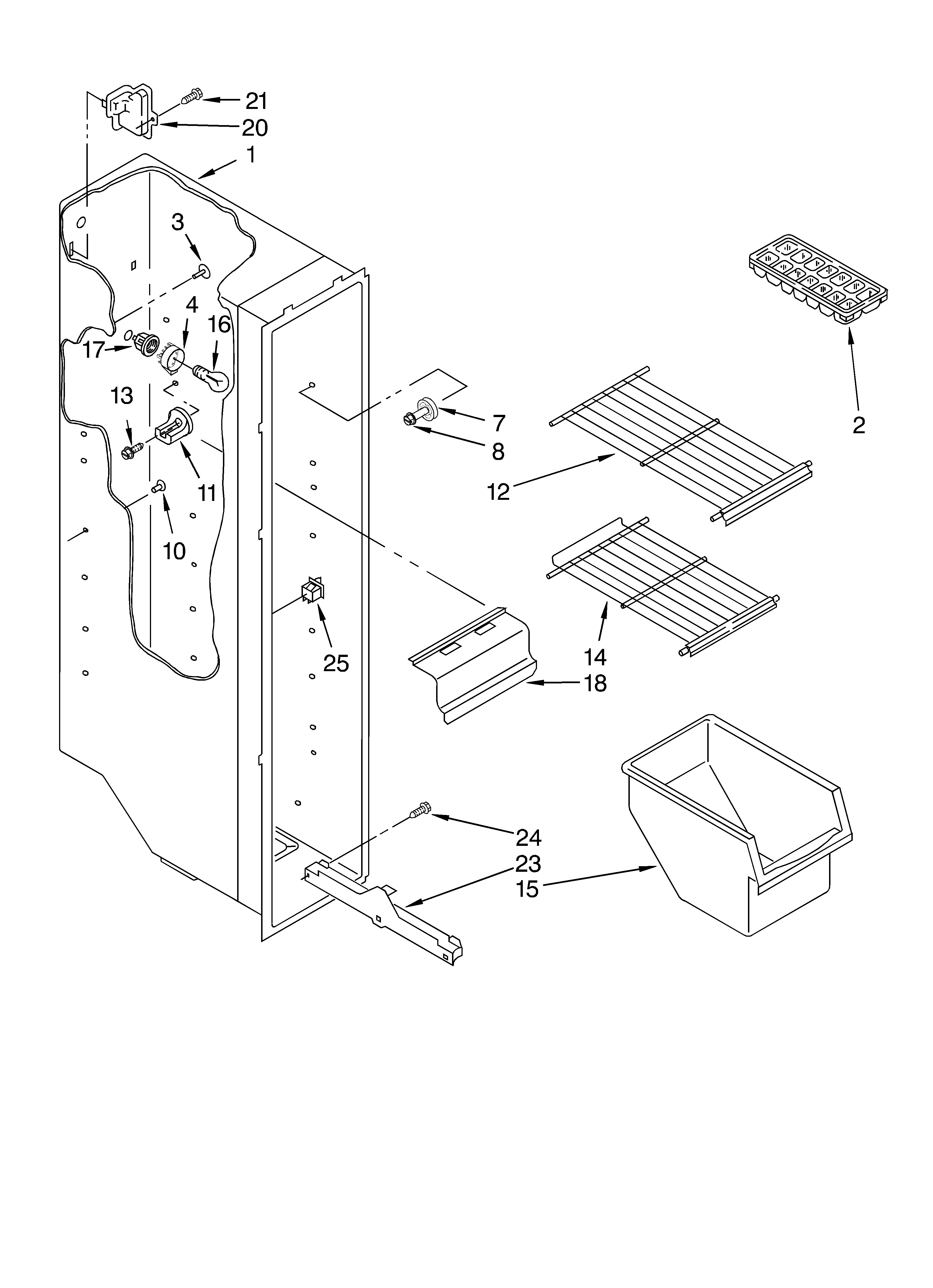 Freezer liner