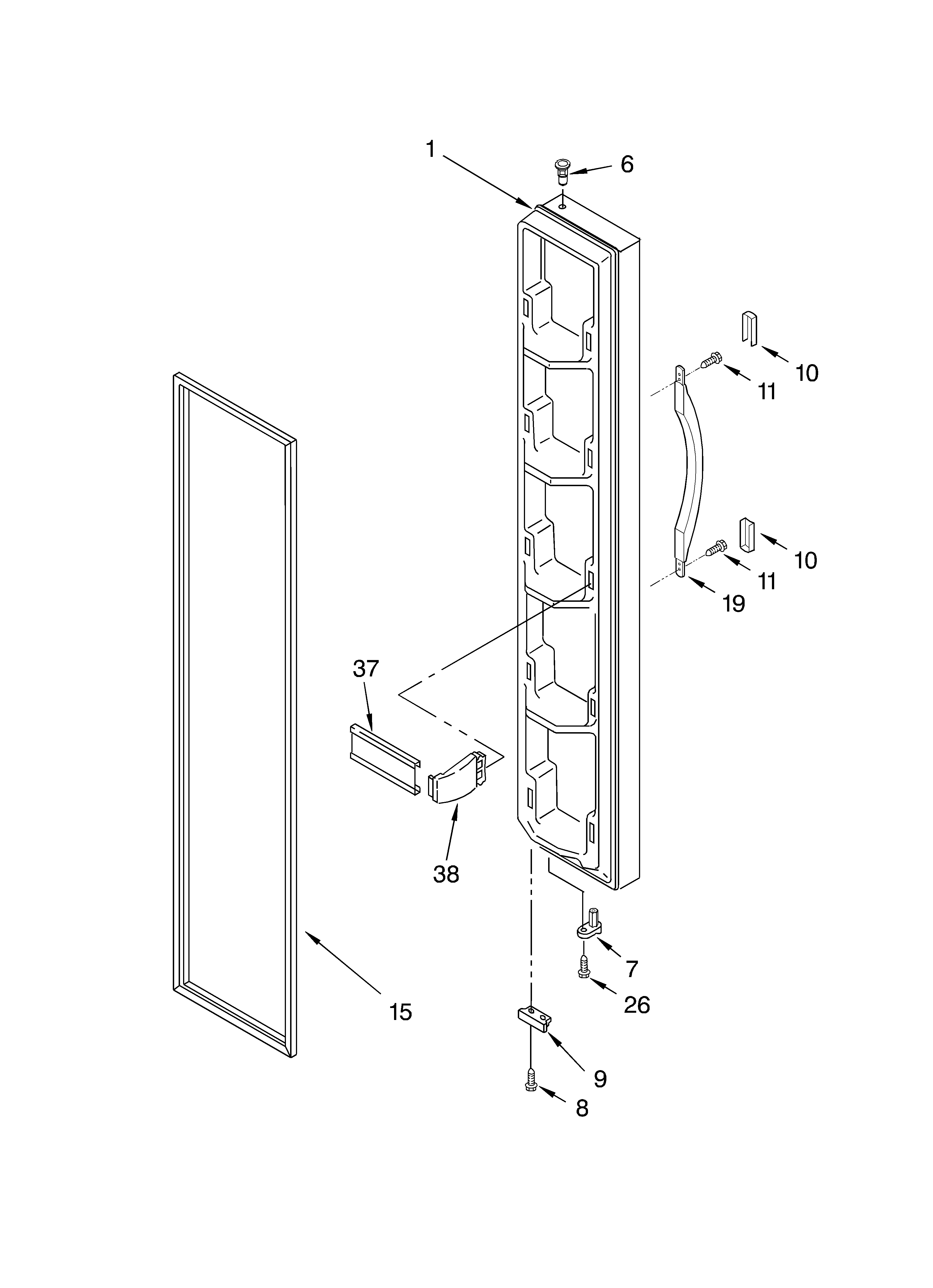 Freezer door