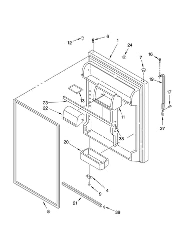 Refrigerator door