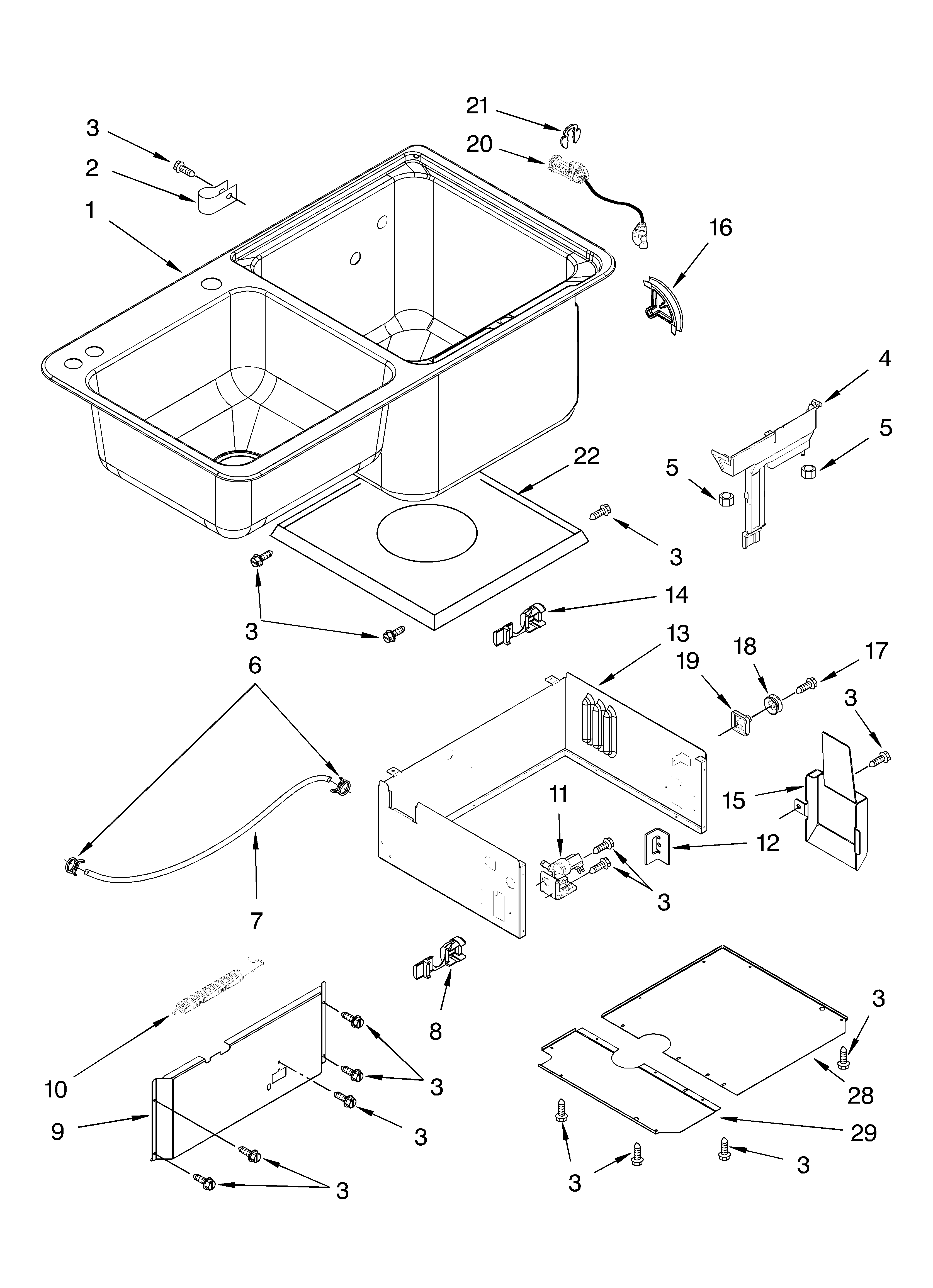 Tub/sink